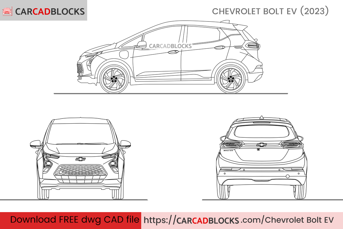 Chevrolet Bolt EV CAD Block