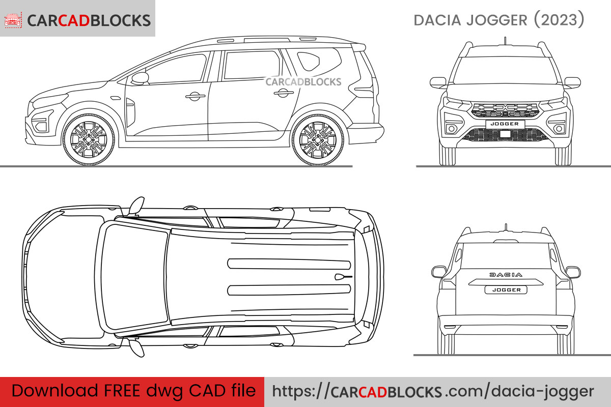 Dacia Jogger CAD Block Free