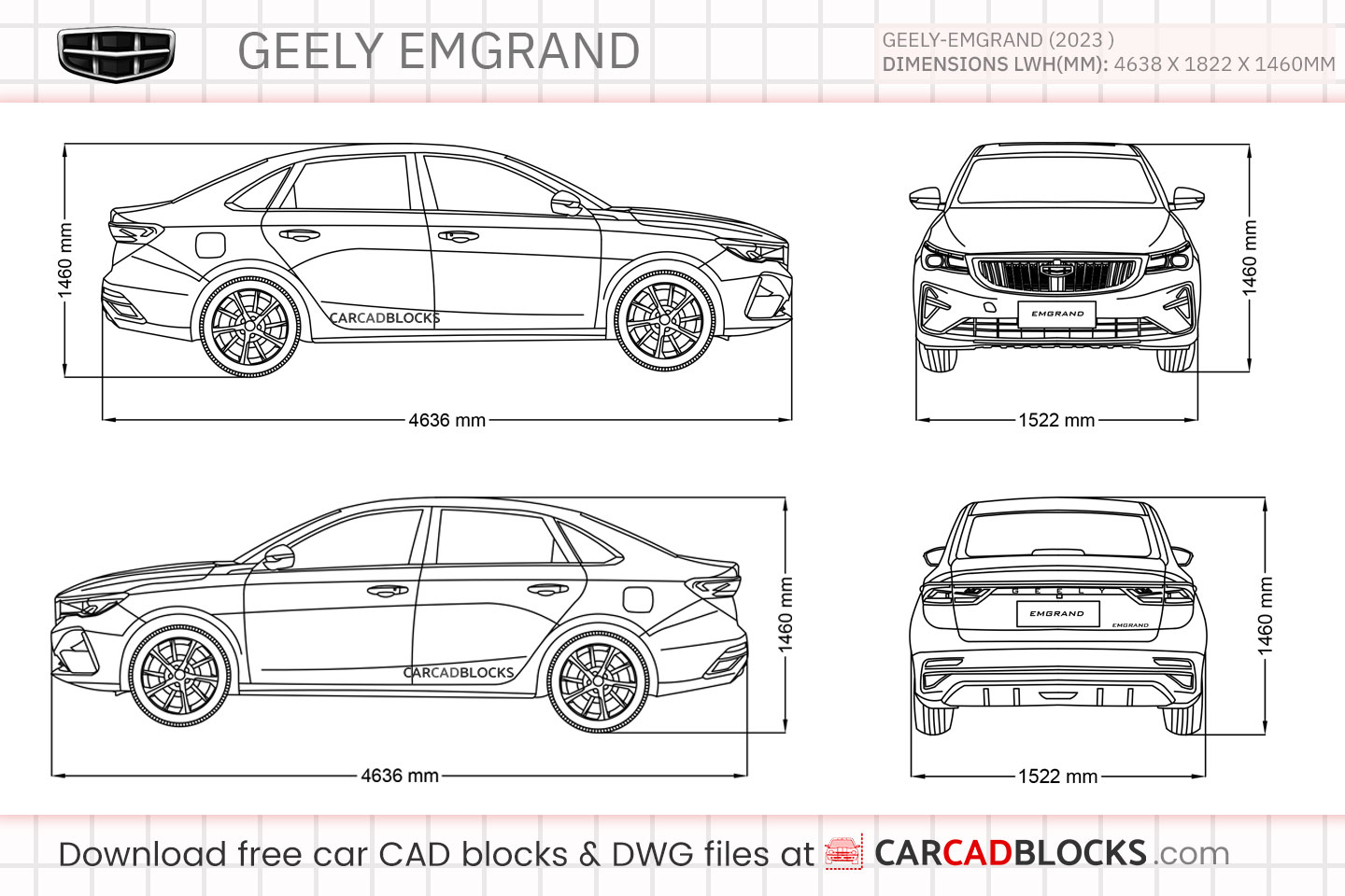 Geely Emgrand Free CAD block, DWG File