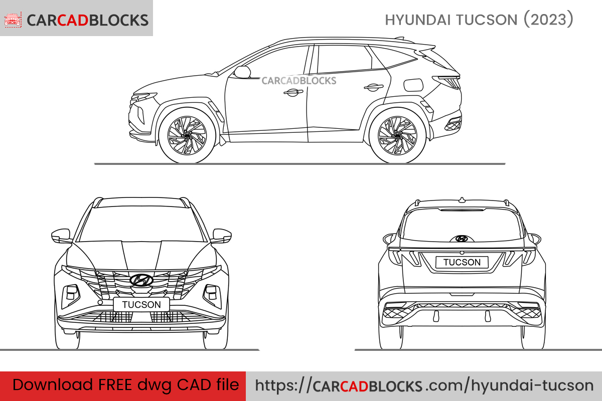 Hyundai Tucson CAD Block Free