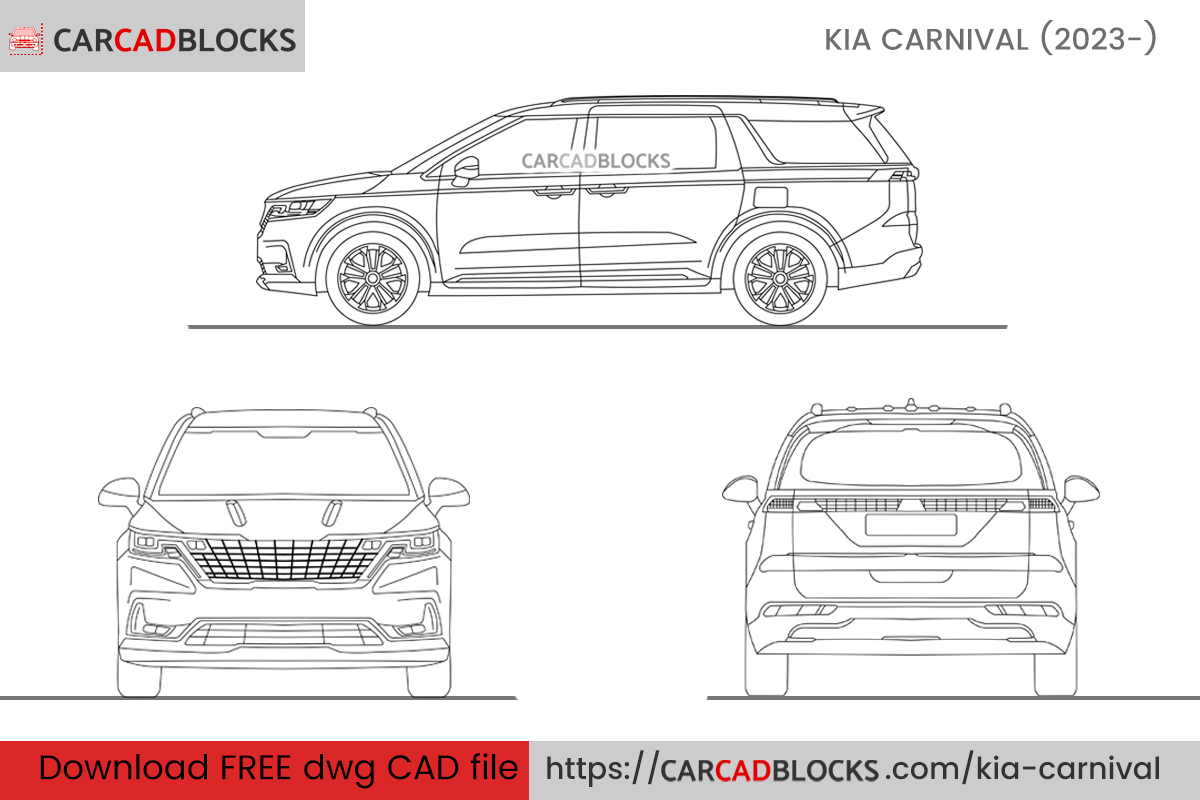 Kia Carnival CAD Block Free