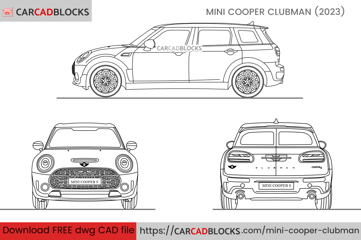 Mini Cooper Clubman CAD Block Free