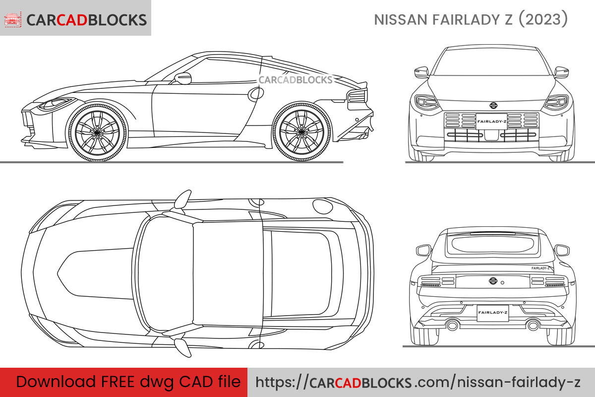 Nissan Fairlady Z CAD Block