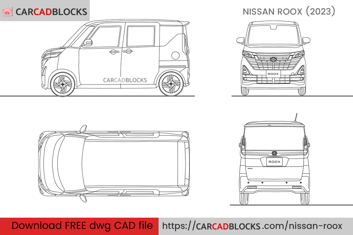 Nissan Roox CAD Block Free