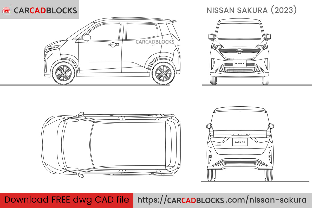 Nissan Sakura CAD Block Free