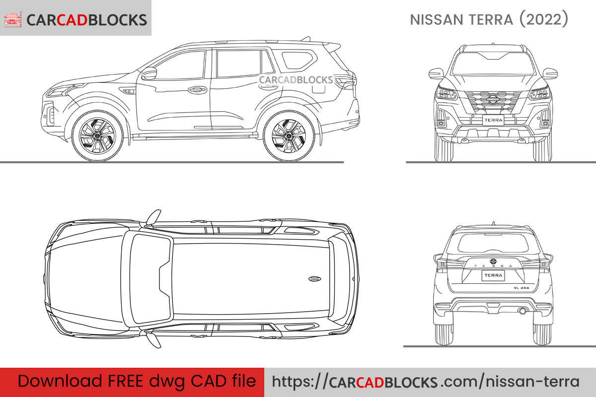 Nissan Terra CAD Block Free