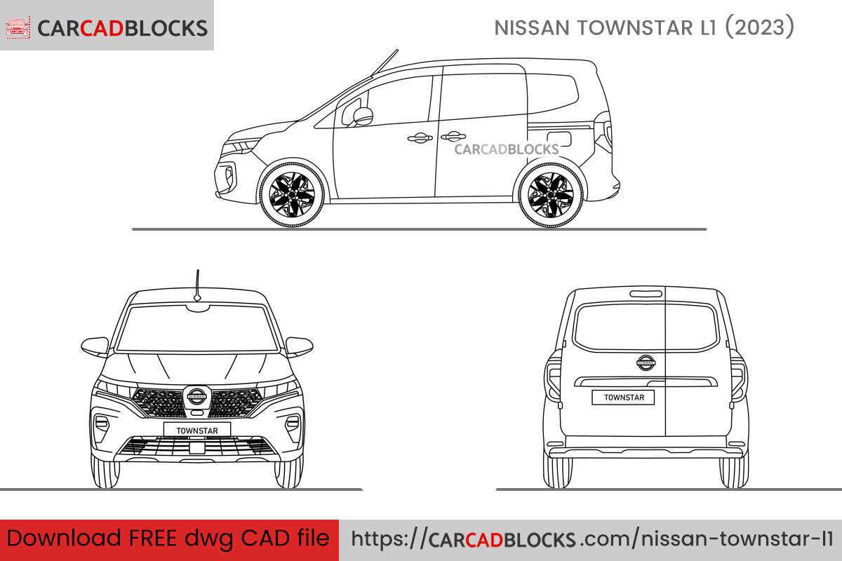 Nissan Townstar L1 CAD Block Free