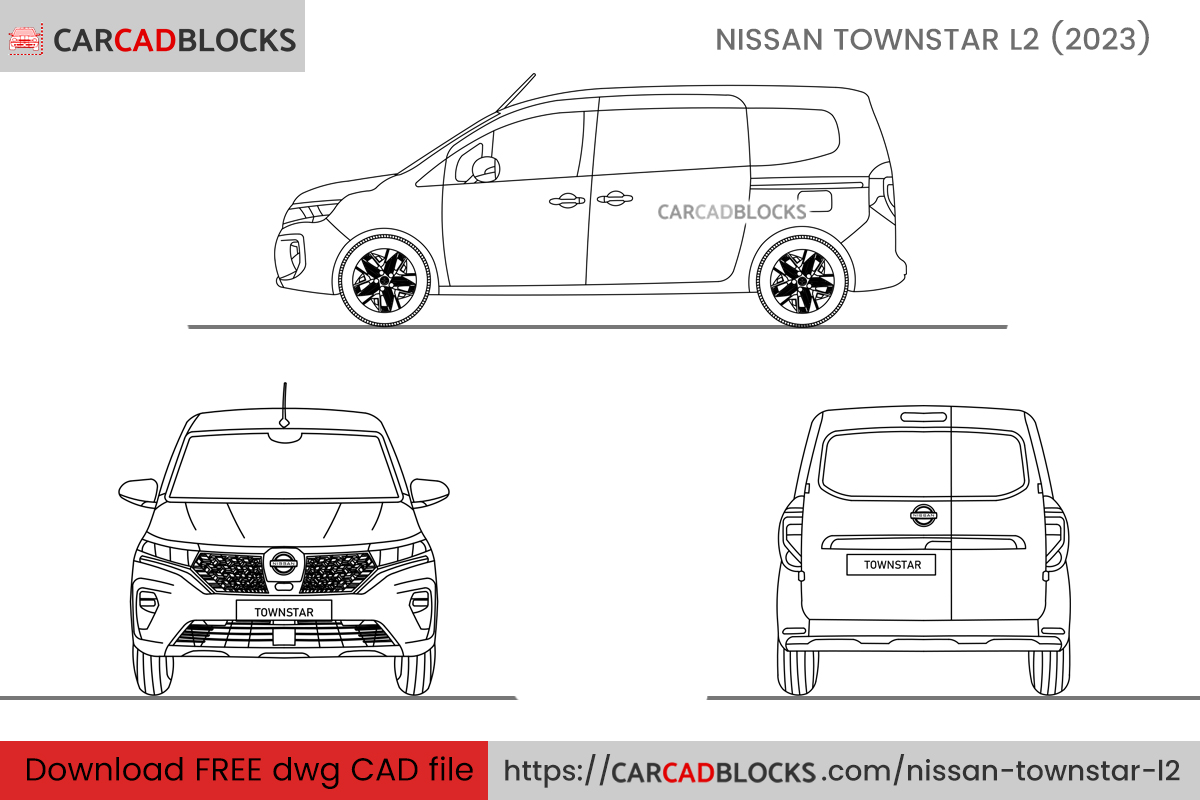 Nissan Townstar L2 Free CAD block, DWG File