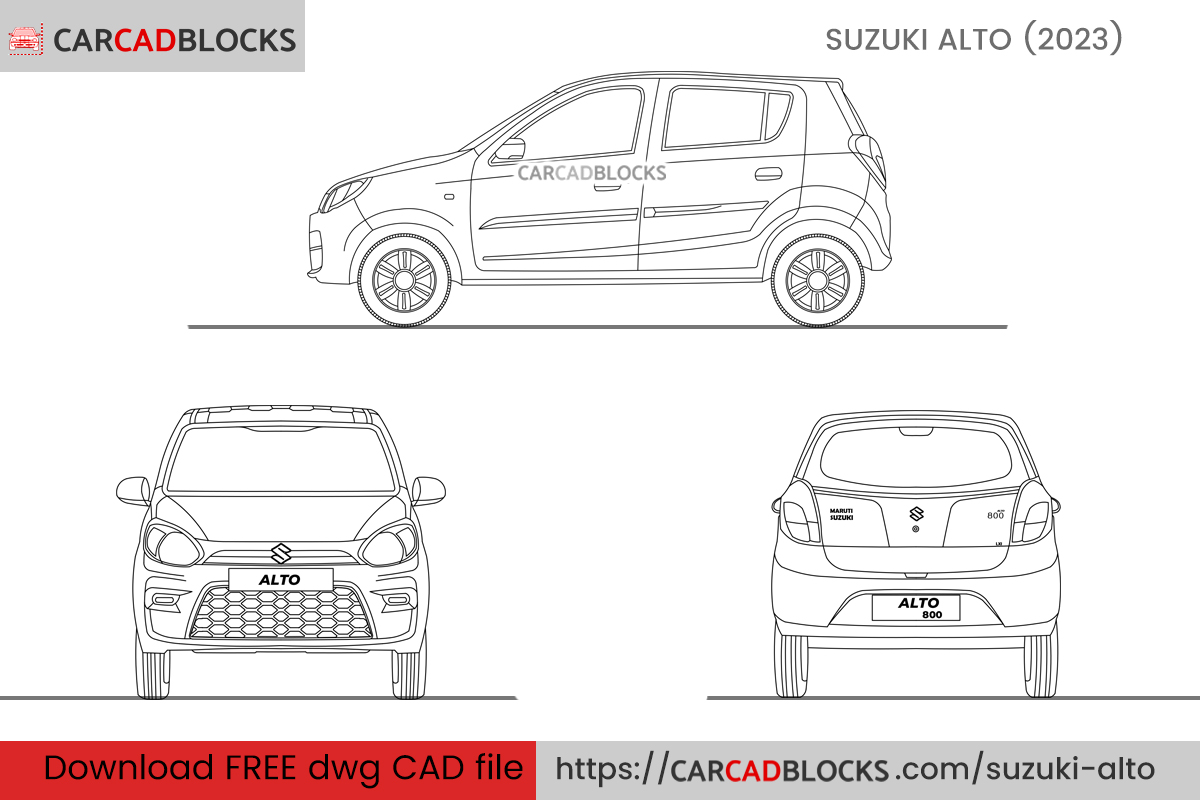 Suzuki Alto CAD Block Free