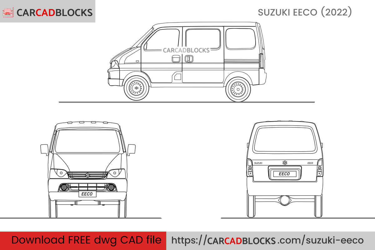 Suzuki EECO CAD Block Free