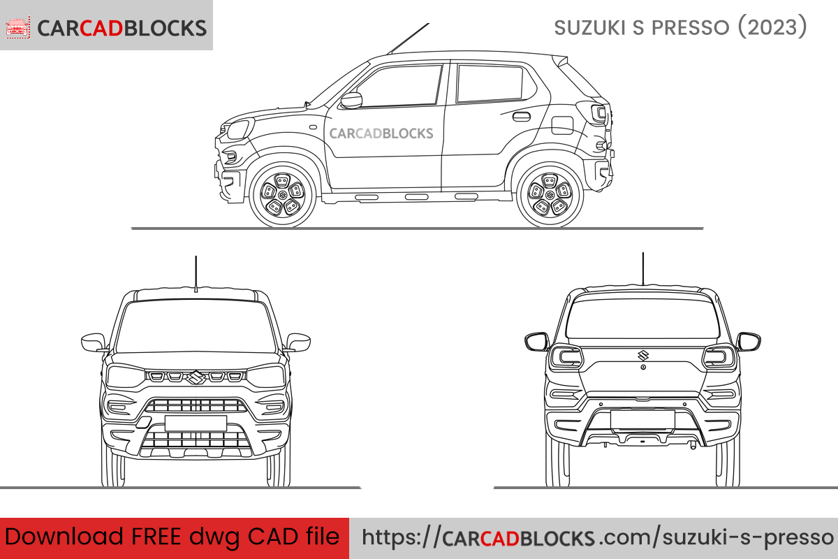 Suzuki S-Presso CAD Block Free