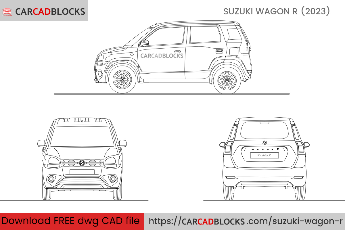 Suzuki Wagon R CAD Block Free