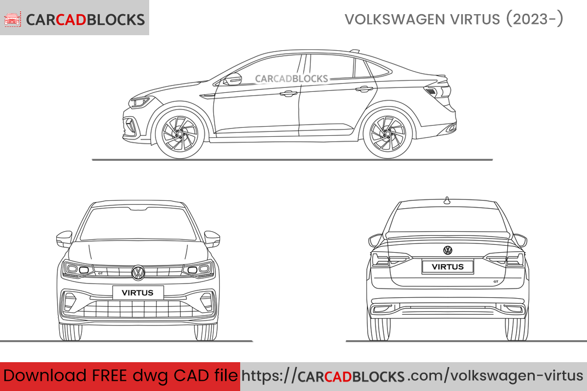 Volkswagen Virtus CAD Block Free